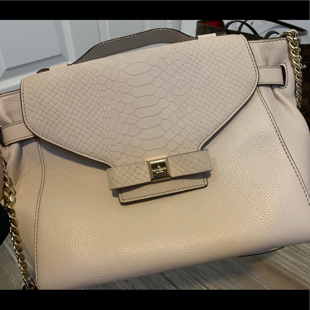 Kate Spade Cream Leather Purse Gator